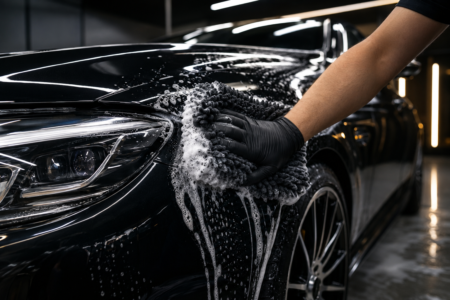 Exterior detailing in progress